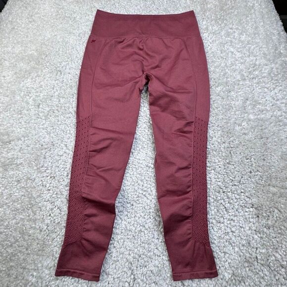 Fabletics Sync High Waisted Perforated Seamless 7/8 Legging Pink Mauve NEW - Picture 3 of 10